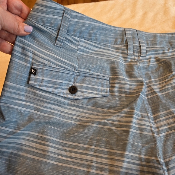 ‼️3/$30‼️Rip Curl All Time Cargo Board Shorts Size 32 Swim Trunks Blue Surfing - Picture 11 of 13